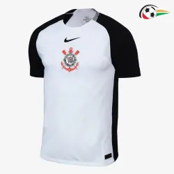 Camisa Corinthians Futebol Home 2025/26 Branco/Preto