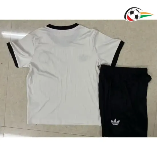 Camisola Alemania Qualidade Premium 125 Edição De Aniversário 2025 Infantil Branco/Preto