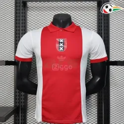 Ajax Camiseta Qualidade TAILANDESA 125 Edição De Aniversário 2025 Versão Jogador Vermelho/Branco