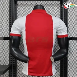 Ajax Camiseta Qualidade TAILANDESA 125 Edição De Aniversário 2025 Versão Jogador Vermelho/Branco