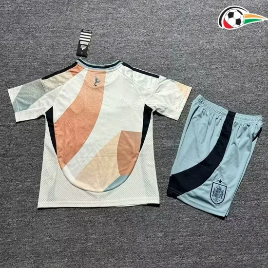 España Camisa Qualidade AAA Away Segundo Kit O EURO Feminino 2025 Niños Branco/Azul España Camisa Qualidade AAA Away Segundo Kit O EURO Feminino 2025 Niños Branco/Azul