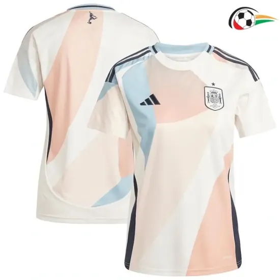 España Camisola Qualidade TAILANDESA Visitante O EURO Feminino 2025 Mulher Branco/Azul España Camisola Qualidade TAILANDESA Visitante O EURO Feminino 2025 Mulher Branco/Azul