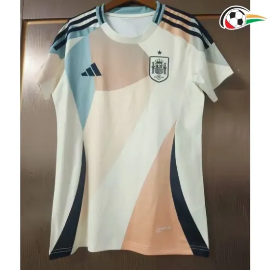 España Camisola Qualidade TAILANDESA Visitante O EURO Feminino 2025 Mulher Branco/Azul España Camisola Qualidade TAILANDESA Visitante O EURO Feminino 2025 Mulher Branco/Azul