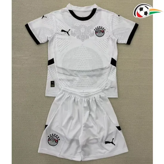 Egipto Equipacione Baratas Visitante Segundo Kit 2025 Infantil Branco Egipto Equipacione Baratas Visitante Segundo Kit 2025 Infantil Branco