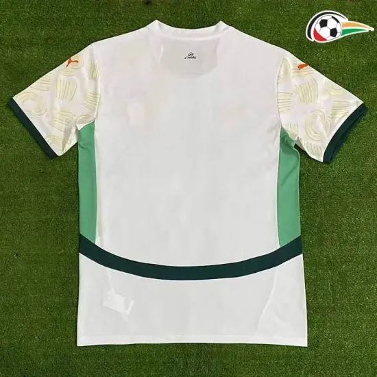 Camisa Costa de Marfl Futebol Segundo Kit 2025 Branco Camisa Costa de Marfl Futebol Segundo Kit 2025 Branco