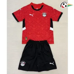 Camisola Egipto Qualidade TAILANDESA Local 2025 Niños Vermelho/Preto