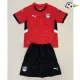 Camisola Egipto Qualidade TAILANDESA Local 2025 Niños Vermelho/Preto