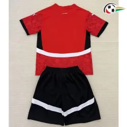 Camisola Egipto Qualidade TAILANDESA Local 2025 Niños Vermelho/Preto