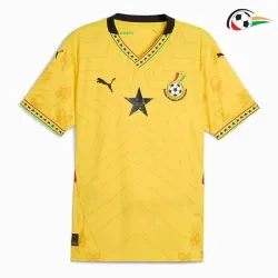 Camisola Ghana Qualidade Premium Visitante 2025 Amarelo