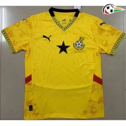 Camisola Ghana Qualidade Premium Visitante 2025 Amarelo