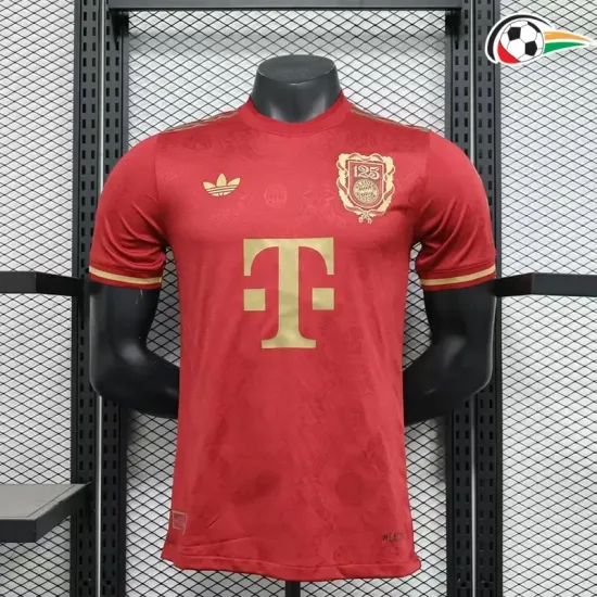 Equipacione Bayern Munich Futebol 125 Edição De Aniversário 2025 Jogador Vermelho Equipacione Bayern Munich Futebol 125 Edição De Aniversário 2025 Jogador Vermelho