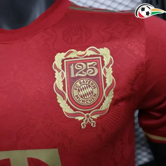 Equipacione Bayern Munich Futebol 125 Edição De Aniversário 2025 Jogador Vermelho Equipacione Bayern Munich Futebol 125 Edição De Aniversário 2025 Jogador Vermelho