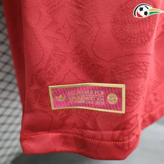 Equipacione Bayern Munich Futebol 125 Edição De Aniversário 2025 Jogador Vermelho Equipacione Bayern Munich Futebol 125 Edição De Aniversário 2025 Jogador Vermelho
