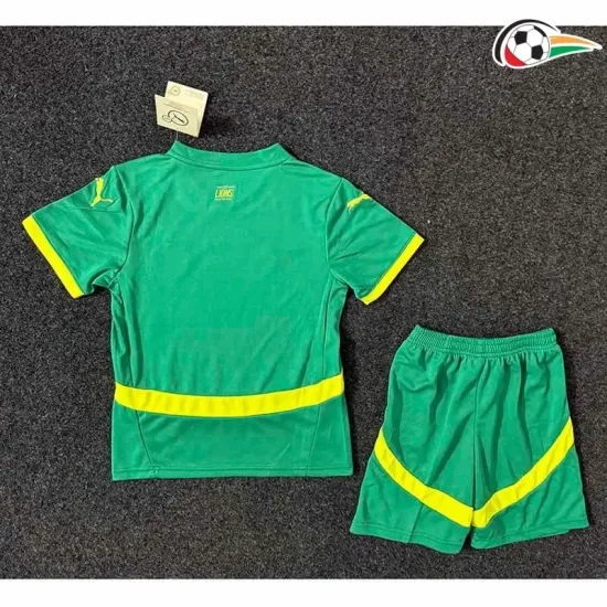 Senegal Camisa Baratas Visitante 2025 (Camisola + Calções) Verde/Amarelo