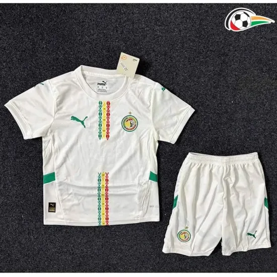Senegal Camiseta Qualidade TAILANDESA Local Primeiro Kit 2025 Niños Branco Senegal Camiseta Qualidade TAILANDESA Local Primeiro Kit 2025 Niños Branco