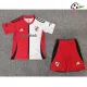 River Plate Equipacione Futebol Alternativa 2025/26 Infantil Vermelho/Branco River Plate Equipacione Futebol Alternativa 2025/26 Infantil Vermelho/Branco