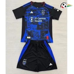 Camisola San Jose Earthquakes Qualidade TAILANDESA Local Primeiro Kit 2025/26 Infantil Azul/Preto
