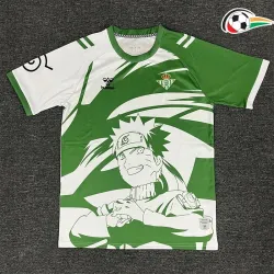 Real Betis Camiseta Qualidade TAILANDESA 2025/26 Naruto Edição Limitada Branco/Verde