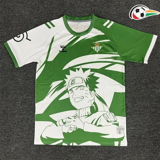 Real Betis Camiseta Qualidade TAILANDESA 2025/26 Naruto Edição Limitada Branco/Verde Real Betis Camiseta Qualidade TAILANDESA 2025/26 Naruto Edição Limitada Branco/Verde