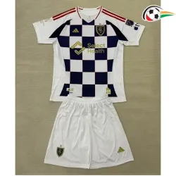 Real Salt Lake Equipacione Baratas Visitante 2025/26 Niños Branco/Preto