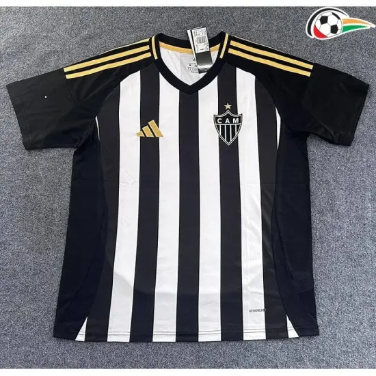 Atlético Mineiro Camiseta Qualidade Premium Home Primeiro Kit 2025/26 Preto/Branco Atlético Mineiro Camiseta Qualidade Premium Home Primeiro Kit 2025/26 Preto/Branco