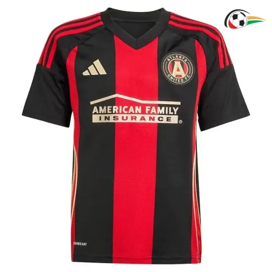 Camisola Atlanta United Replicas Primeiro Kit 2025/26 Vermelho/Preto Camisola Atlanta United Replicas Primeiro Kit 2025/26 Vermelho/Preto
