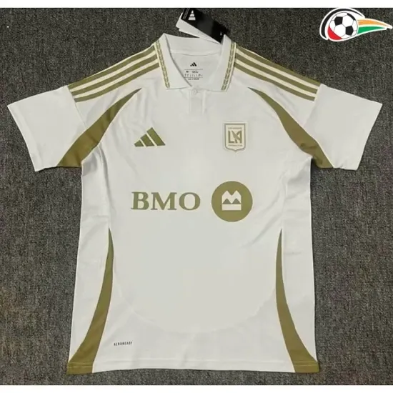 Los Angeles FC Camisola Qualidade TAILANDESA Away Segundo Kit 2025/26 Branco Los Angeles FC Camisola Qualidade TAILANDESA Away Segundo Kit 2025/26 Branco