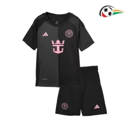 Camiseta Inter Miami Qualidade Premium Away Segundo Kit 2025/26 Infantil Preto