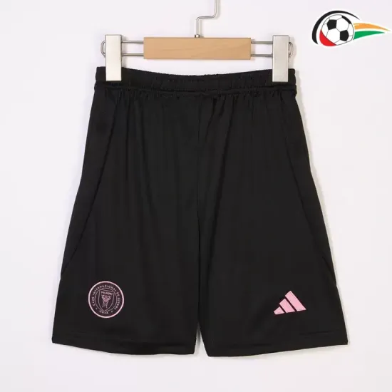 Camiseta Inter Miami Qualidade Premium Away Segundo Kit 2025/26 Infantil Preto