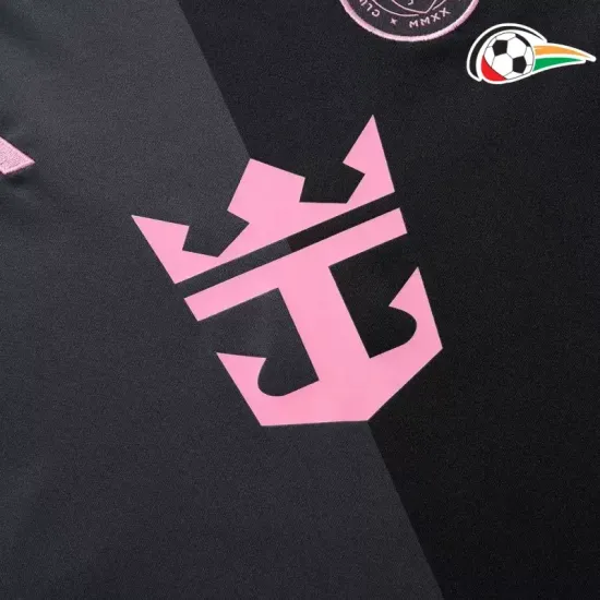 Camiseta Inter Miami Qualidade Premium Away Segundo Kit 2025/26 Infantil Preto
