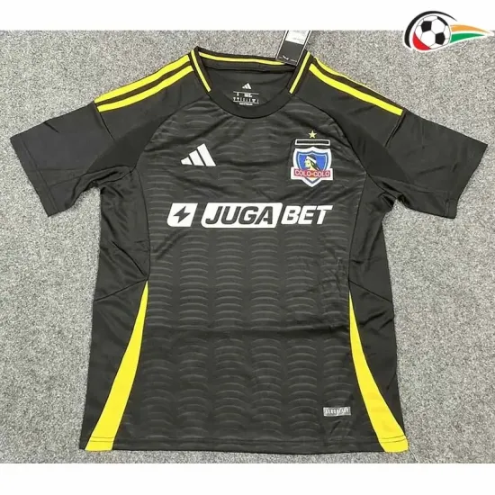 Camisola Colo-Colo Qualidade TAILANDESA Visitante Segundo Kit 2025/26 Preto/Amarelo Camisola Colo-Colo Qualidade TAILANDESA Visitante Segundo Kit 2025/26 Preto/Amarelo