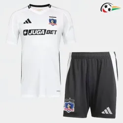 Colo-Colo Camisa Futebol Home Primeiro Kit 2025/26 (Camisola + Calções) Branco/Preto