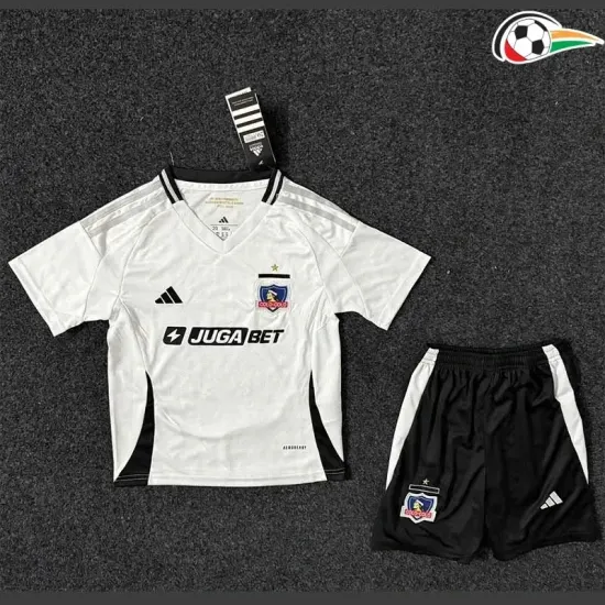 Colo-Colo Camisa Futebol Home Primeiro Kit 2025/26 (Camisola + Calções) Branco/Preto Colo-Colo Camisa Futebol Home Primeiro Kit 2025/26 (Camisola + Calções) Branco/Preto