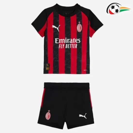 AC Milan Camiseta Qualidade TAILANDESA Home Primeiro Kit 2025/26 Infantil Vermelho/Preto AC Milan Camiseta Qualidade TAILANDESA Home Primeiro Kit 2025/26 Infantil Vermelho/Preto