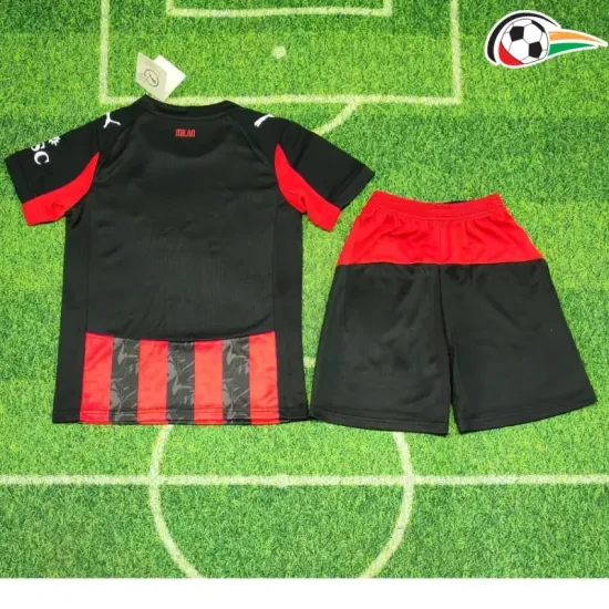 AC Milan Camiseta Qualidade TAILANDESA Home Primeiro Kit 2025/26 Infantil Vermelho/Preto AC Milan Camiseta Qualidade TAILANDESA Home Primeiro Kit 2025/26 Infantil Vermelho/Preto