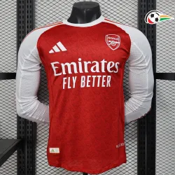 Arsenal Camisola Qualidade TAILANDESA Primeiro Kit 2025/26 Jogador ML Vermelho/Branco
