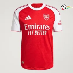 Equipacione Arsenal Baratas Local Primeiro Kit 2025/26 Vermelho/Branco