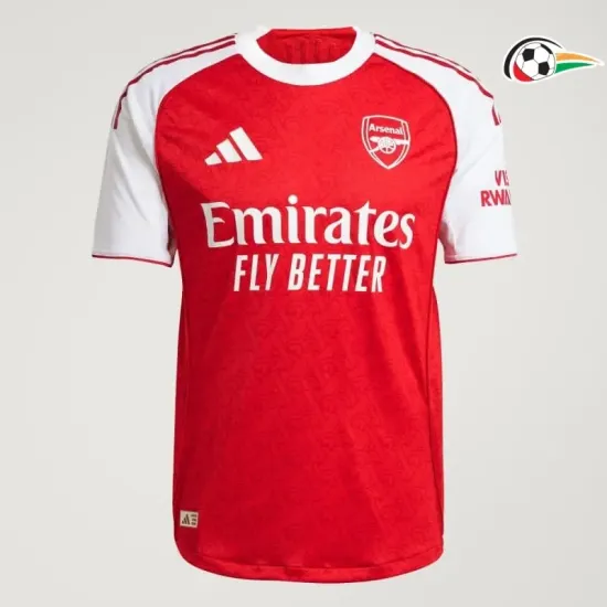 Equipacione Arsenal Baratas Local Primeiro Kit 2025/26 Vermelho/Branco Equipacione Arsenal Baratas Local Primeiro Kit 2025/26 Vermelho/Branco