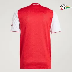 Equipacione Arsenal Baratas Local Primeiro Kit 2025/26 Vermelho/Branco