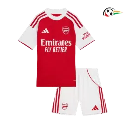 Arsenal Camisa Qualidade AAA Home Primeiro Kit 2025/26 (Camisola + Calções) Vermelho/Branco