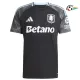 Aston Villa Camiseta Qualidade Premium Segundo Kit 2025/26 Preto
