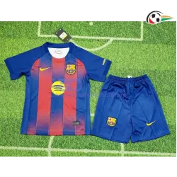 Barcelona Camisola Qualidade Premium 2025/26 Infantil Vermelho/Azul