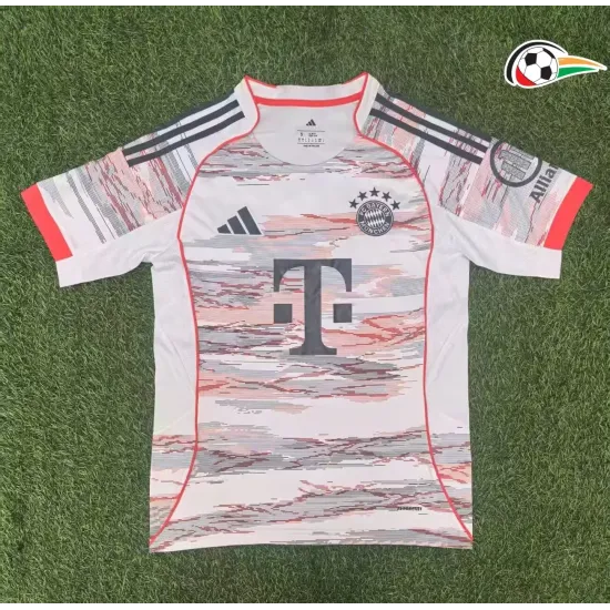 Bayern Múnich Camiseta Replicas Segundo Kit 2025/26 Branco Bayern Múnich Camiseta Replicas Segundo Kit 2025/26 Branco