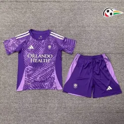 Camisola Orlando City Replicas Local 2025/26 Infantil Roxo