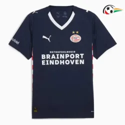 PSV Eindhoven Equipacione Futebol Visitante Segundo Kit 2025/26 Preto