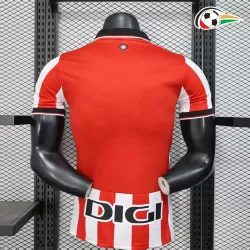 Athletic de Bilbao Camisa Baratas Local Primeiro Kit 2025/26 Versão Jogador Vermelho/Branco