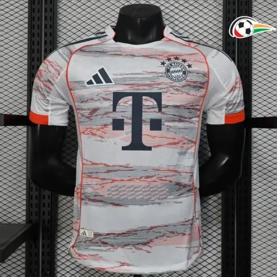 Bayern Múnich Equipacione Baratas Visitante 2025/26 Versão Jogador Colorido Bayern Múnich Equipacione Baratas Visitante 2025/26 Versão Jogador Colorido