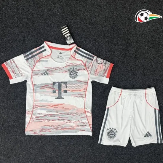 Camisa Bayern Múnich Qualidade AAA Away 2025/26 (Camisola + Calções) Colorido