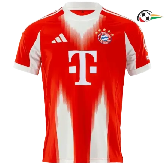Camiseta Bayern Múnich Qualidade Premium Primeiro Kit 2025/26 Vermelho/Branco Camiseta Bayern Múnich Qualidade Premium Primeiro Kit 2025/26 Vermelho/Branco