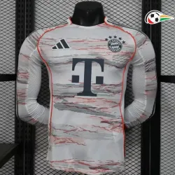 Camisola Bayern Múnich Qualidade TAILANDESA Away Segundo Kit 2025/26 Jogador ML Colorido